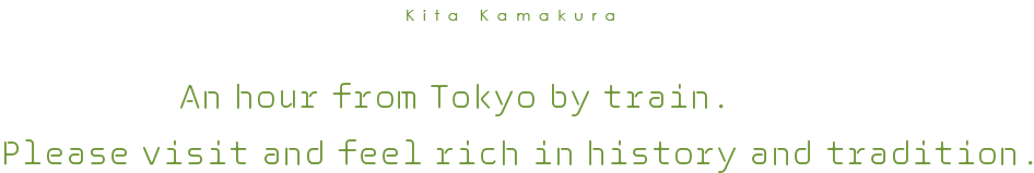 An hour from Tokyo by train and found it here in this city rich in history and tradition.